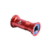 Wheels Manufacturing Bb86/92 Threaded Abec-3 Bearings For 24Mm Cranks Red Bottom Bracket